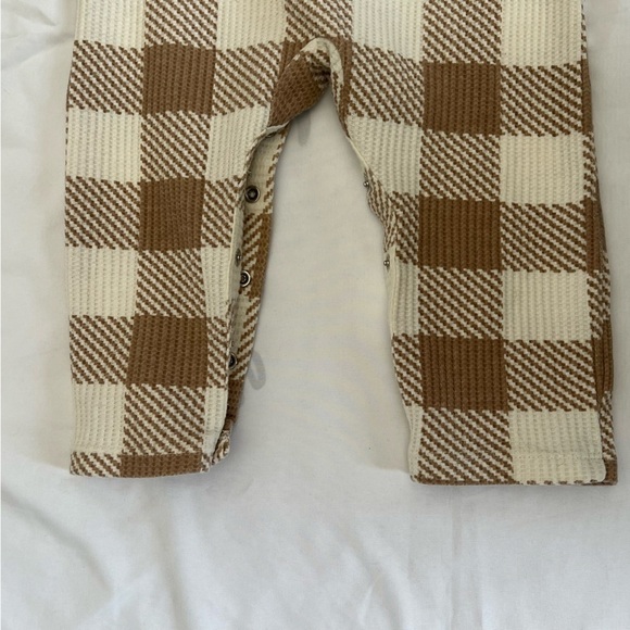 Grayson Collective Brown and White Checkered Kids One Piece Size 18 Months - Picture 13 of 13